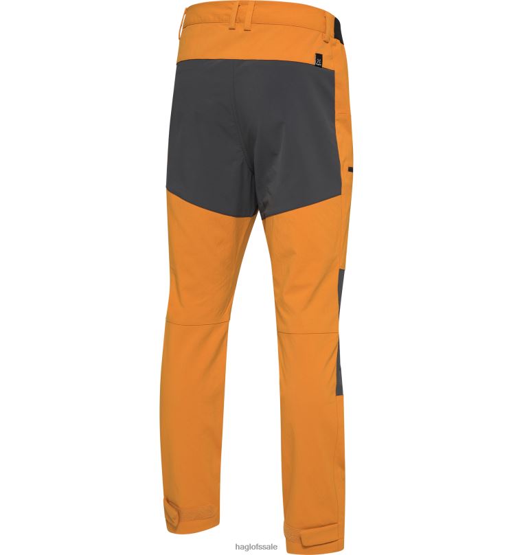 Desert Yellow/Magnetite Men Haglofs Mid Slim Pant Bottoms ZXT0L287