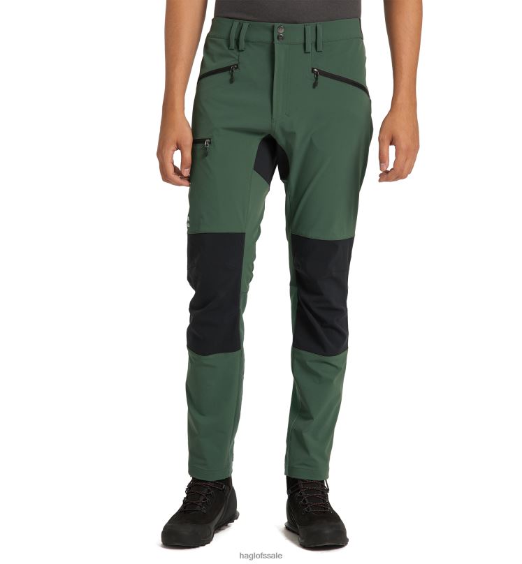 Fjell Green/True Black Men Haglofs Mid Slim Pant Bottoms ZXT0L284