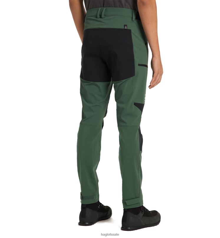 Fjell Green/True Black Men Haglofs Mid Slim Pant Bottoms ZXT0L284