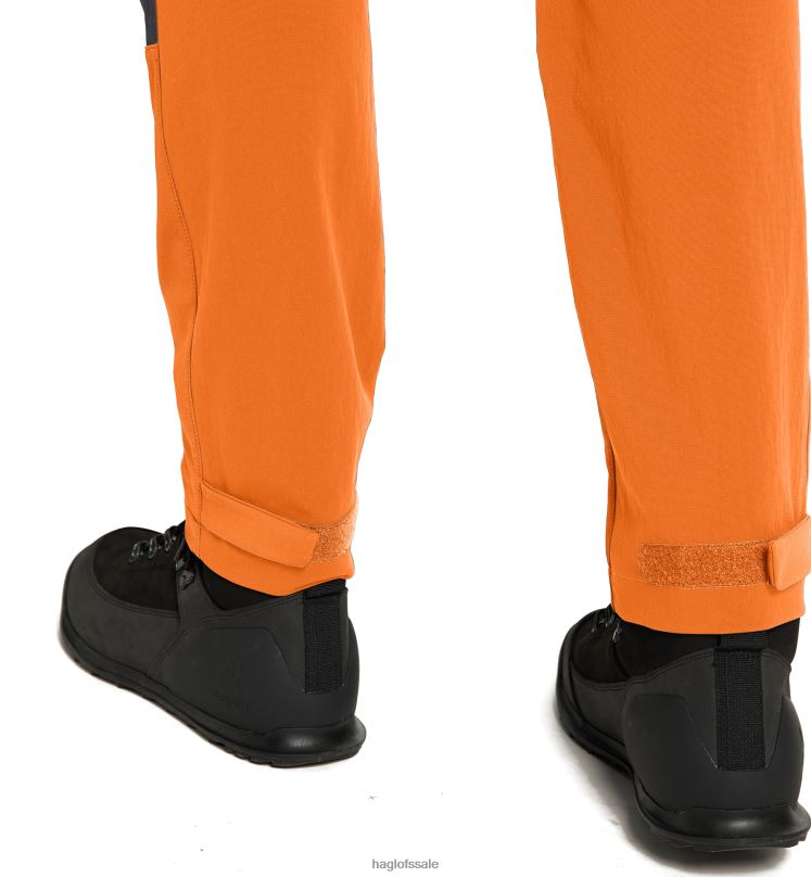 Flame Orange/Magnetite Men Haglofs Mid Slim Pant Bottoms ZXT0L343