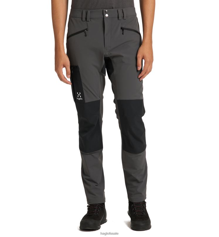 Magnetite/True Black Men Haglofs Rugged Slim Pant Bottoms ZXT0L323