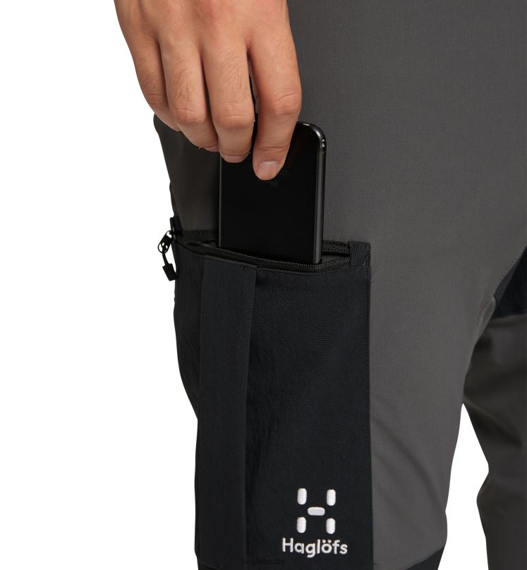 Magnetite/True Black Men Haglofs Rugged Slim Pant Bottoms ZXT0L323