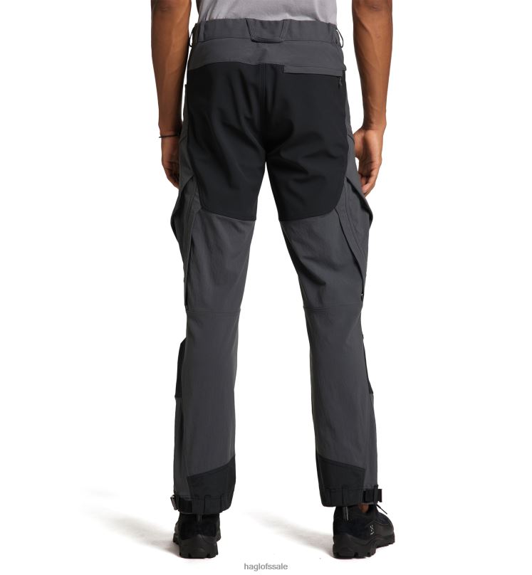 Magnetite/True Black Men Haglofs Rugged Standard Pant Bottoms ZXT0L320