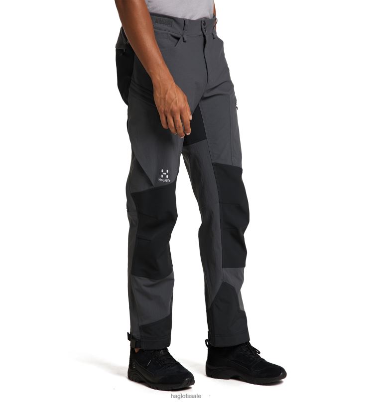 Magnetite/True Black Men Haglofs Rugged Standard Pant Bottoms ZXT0L320