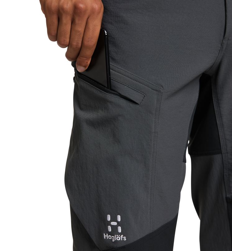 Magnetite/True Black Men Haglofs Rugged Standard Pant Bottoms ZXT0L320