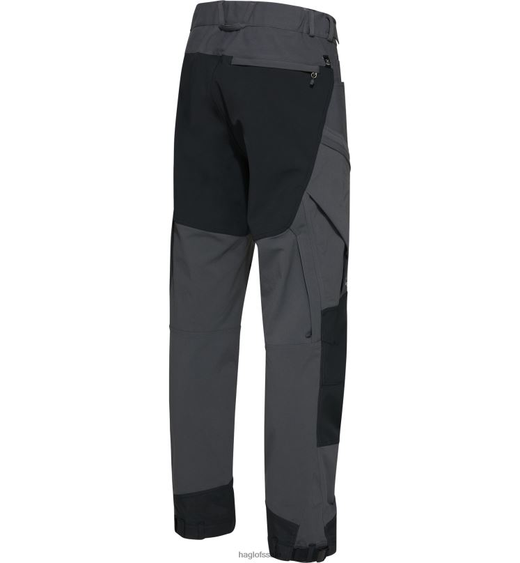 Magnetite/True Black Men Haglofs Rugged Standard Pant Bottoms ZXT0L320