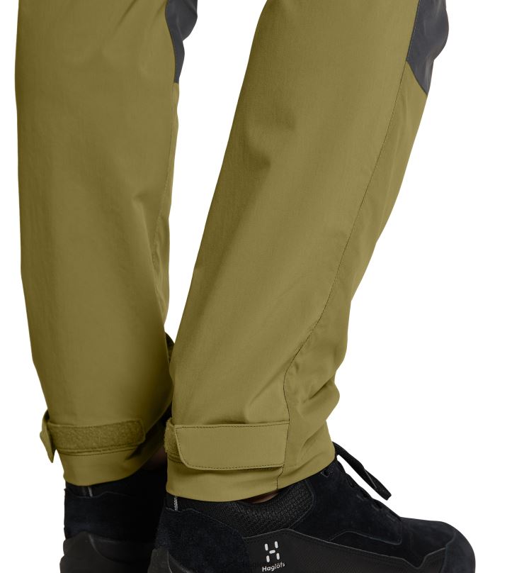 Olive Green/Magnetite Men Haglofs Lite Slim Pant Bottoms ZXT0L328