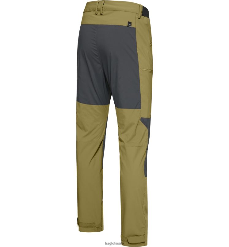 Olive Green/Magnetite Men Haglofs Lite Slim Pant Bottoms ZXT0L328