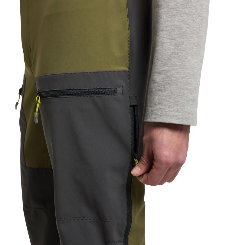 Olive Green/Magnetite Men Haglofs Roc Sight Softshell Pant Bottoms ZXT0L298