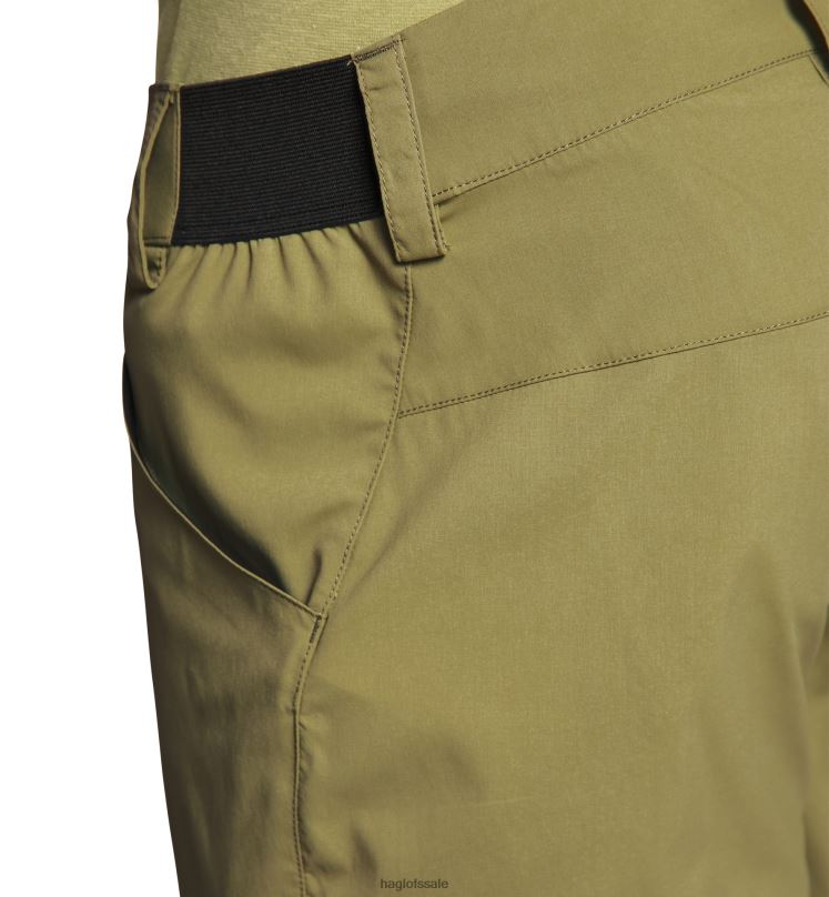Olive Green Men Haglofs Lite Standard Zip-Off Pant Bottoms ZXT0L330