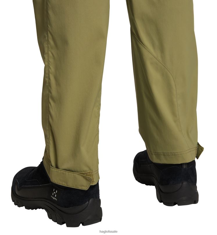 Olive Green Men Haglofs Lite Standard Zip-Off Pant Bottoms ZXT0L330