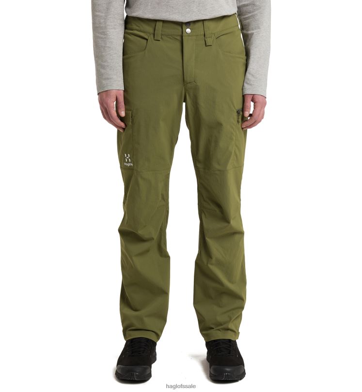 Olive Green Men Haglofs Mid Standard Pant Bottoms ZXT0L341