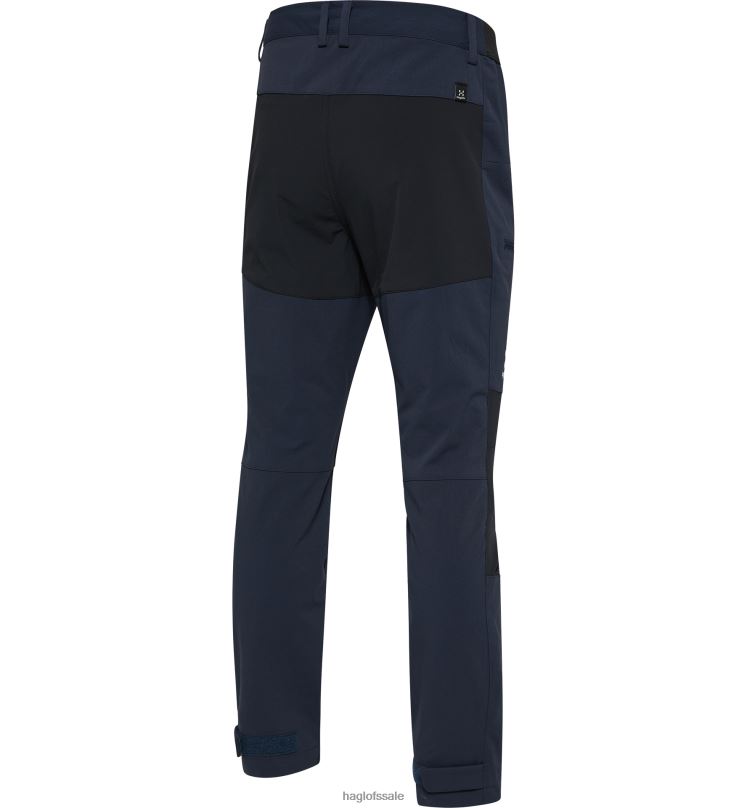 Tarn Blue/True Black Men Haglofs Mid Slim Pant Bottoms ZXT0L283