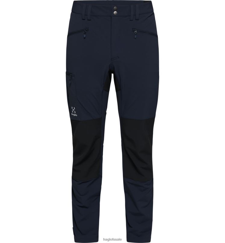 Tarn Blue/True Black Men Haglofs Rugged Slim Pant Bottoms ZXT0L324
