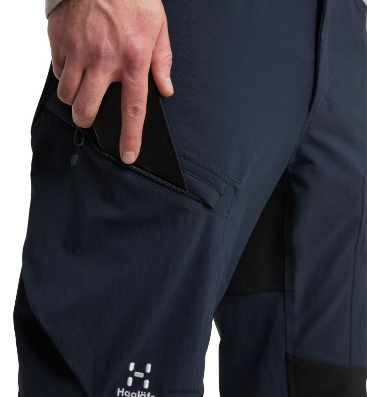 Tarn Blue/True Black Men Haglofs Rugged Standard Pant Bottoms ZXT0L336