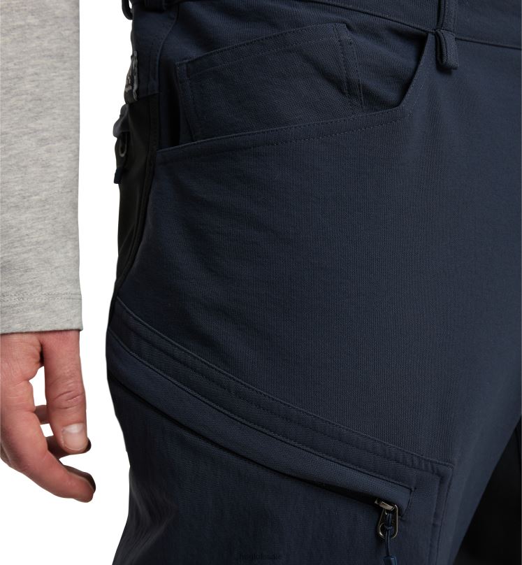 Tarn Blue/True Black Men Haglofs Rugged Standard Pant Bottoms ZXT0L336