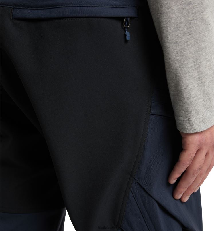 Tarn Blue/True Black Men Haglofs Rugged Standard Pant Bottoms ZXT0L336
