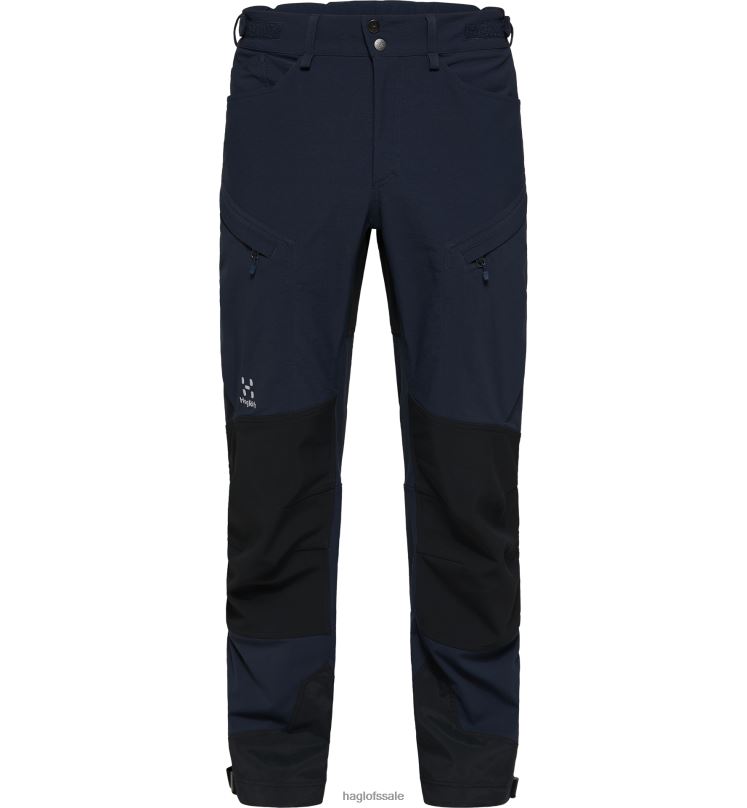 Tarn Blue/True Black Men Haglofs Rugged Standard Pant Bottoms ZXT0L336