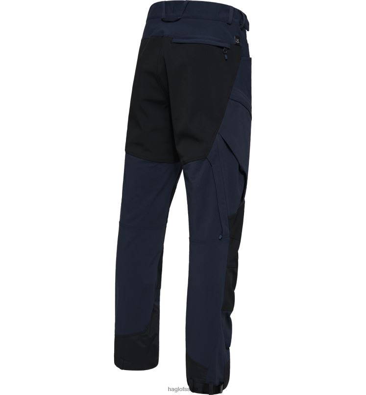 Tarn Blue/True Black Men Haglofs Rugged Standard Pant Bottoms ZXT0L336