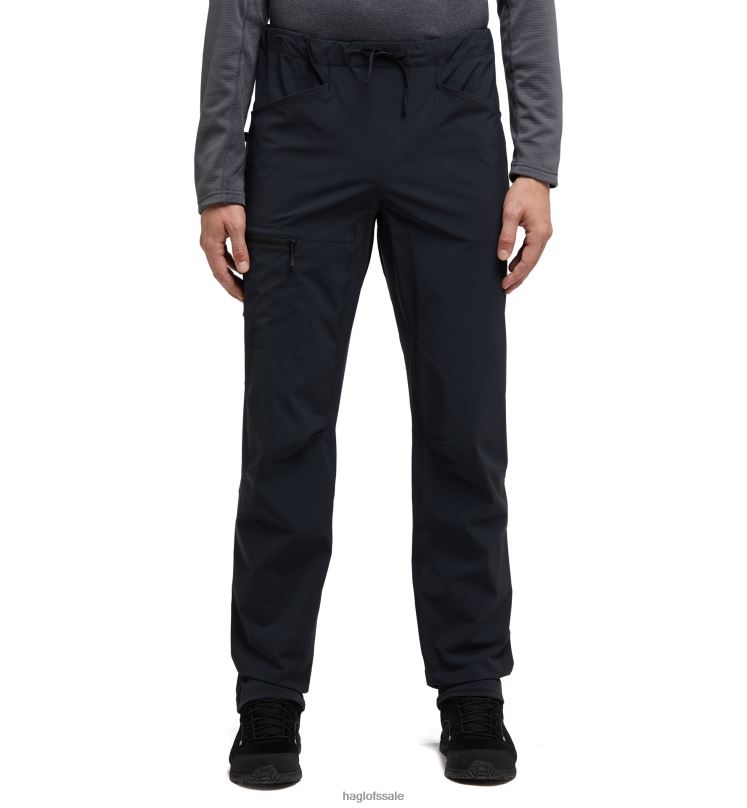 True Black Men Haglofs Roc Lite Standard Pant Bottoms ZXT0L304