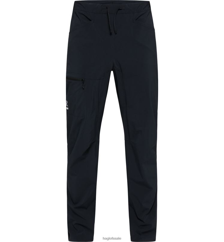 True Black Men Haglofs Roc Lite Standard Pant Bottoms ZXT0L304