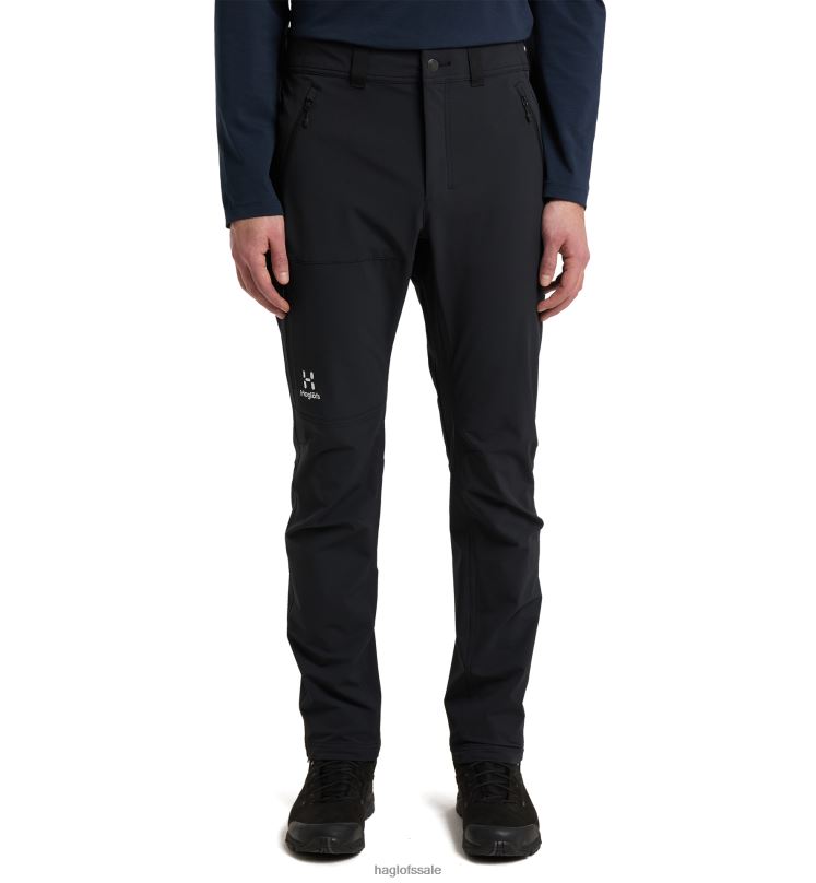 True Black Men Haglofs Softshell Slim Pant Bottoms ZXT0L300