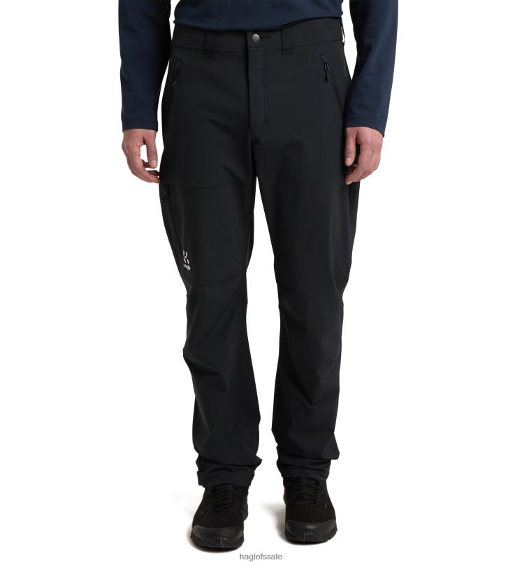 True Black Men Haglofs Softshell Standard Pant Bottoms ZXT0L350