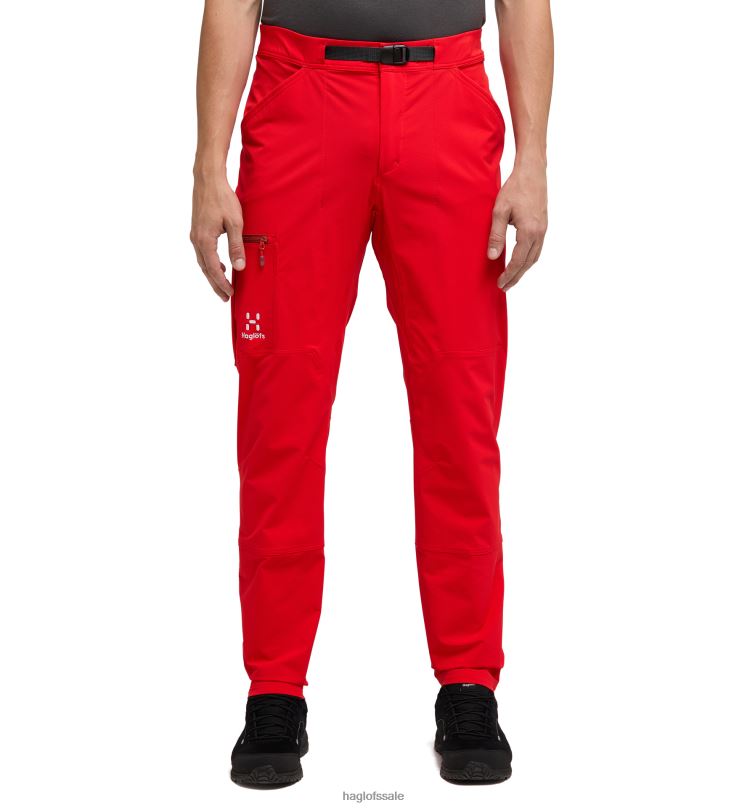 Zenith Red Men Haglofs Lizard Softshell Pant Bottoms ZXT0L315