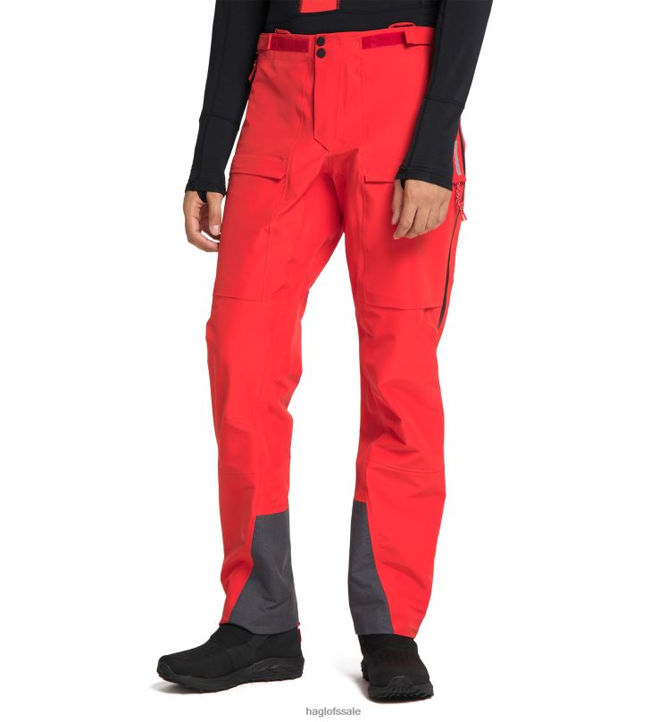 Zenith Red/True Black Men Haglofs L.I.M ZT Shell GTX PRO Pant Bottoms ZXT0L280