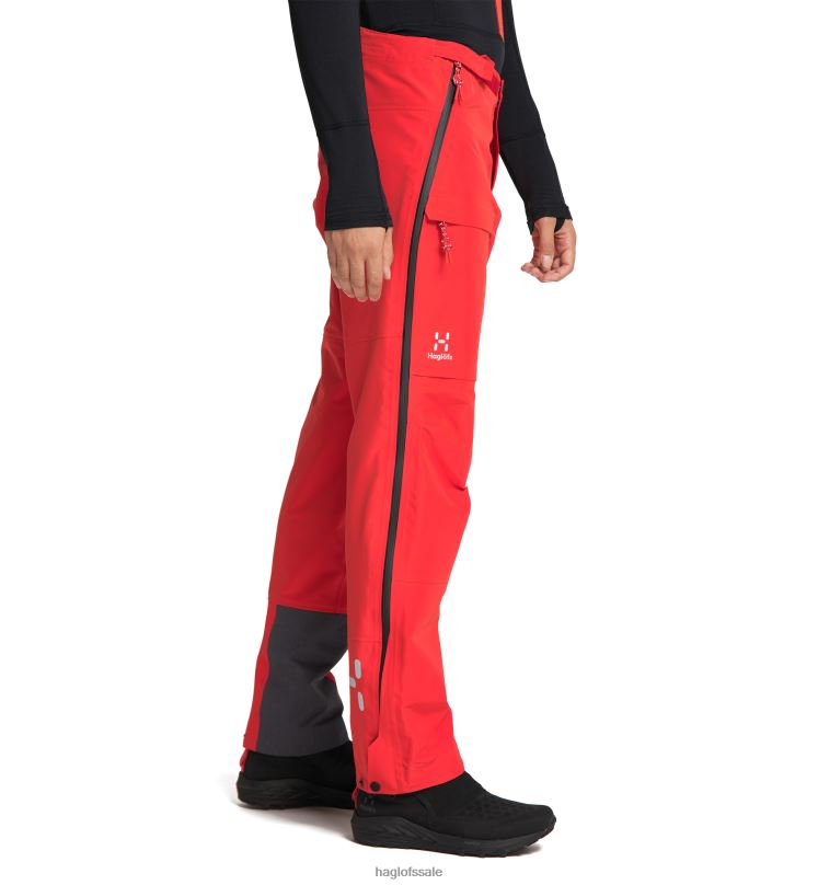 Zenith Red/True Black Men Haglofs L.I.M ZT Shell GTX PRO Pant Bottoms ZXT0L280