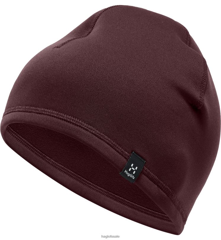 Burgundy Brown Men Haglofs Betula Beanie Equipment & Accessories ZXT0L534