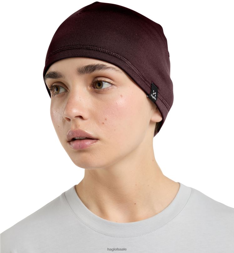 Burgundy Brown Men Haglofs Betula Beanie Equipment & Accessories ZXT0L534