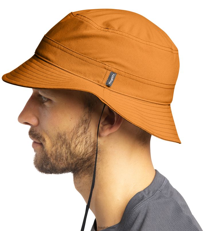 Golden Brown Men Haglofs Solar IV Hat Equipment & Accessories ZXT0L531