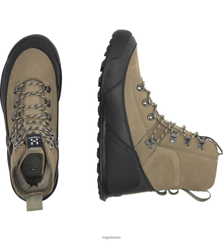 Lichen/True Black Men Haglofs Duality RT1 High Shoes ZXT0L403