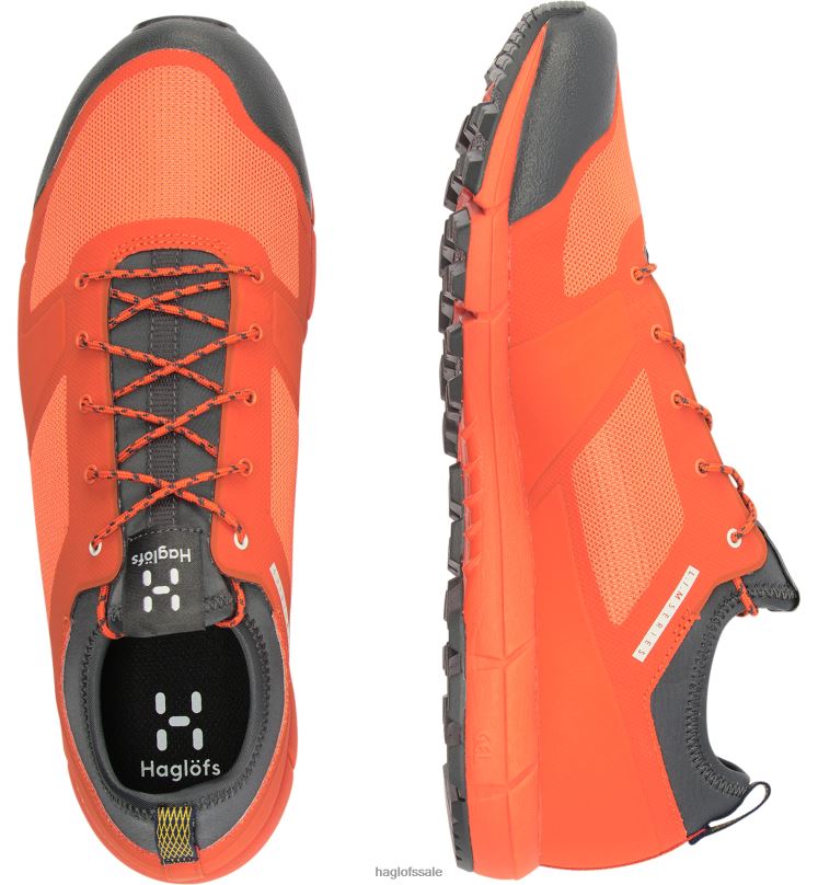 Flame Orange/Magnetite Men Haglofs L.I.M Low Shoes ZXT0L418