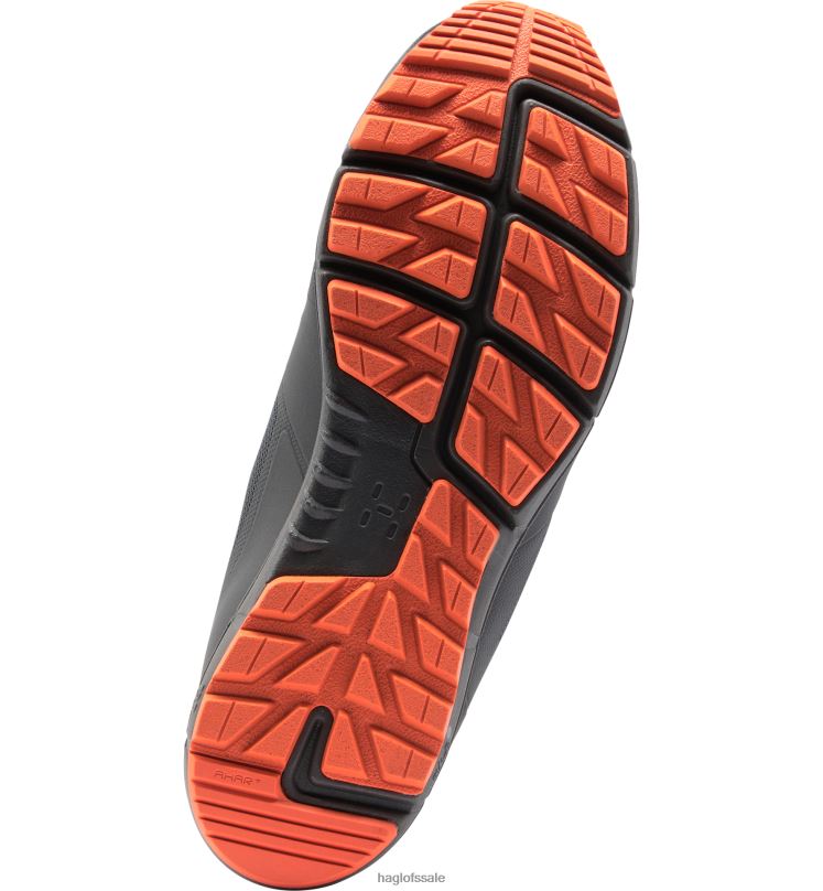 Magnetite/Flame Orange Men Haglofs L.I.M Proof Low Shoes ZXT0L420
