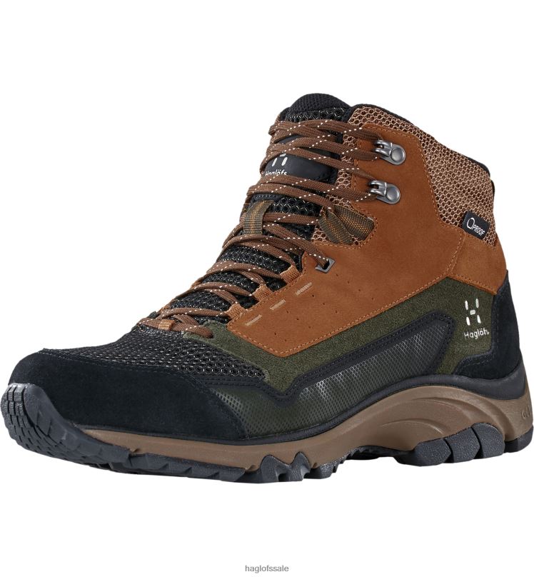 Oak/Deep Woods Men Haglofs Skuta Proof Mid Shoes ZXT0L395