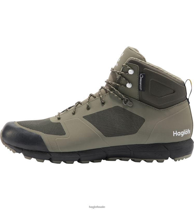 Sage Green/Deep Woods Men Haglofs L.I.M Proof Mid Shoes ZXT0L401