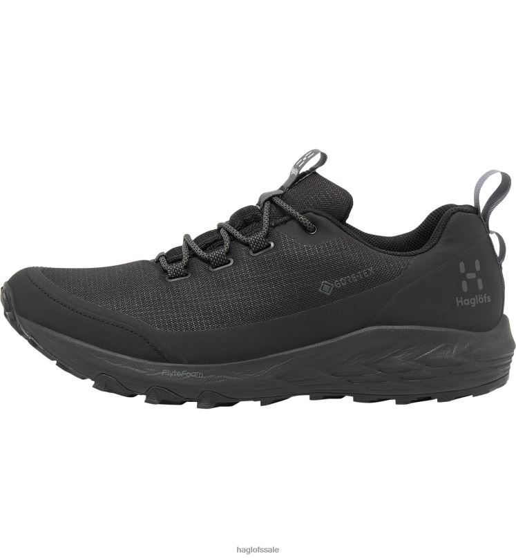 True Black/Magnetite Men Haglofs L.I.M FH GTX Low Shoes ZXT0L408
