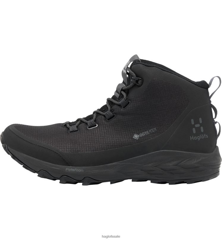 True Black/Magnetite Men Haglofs L.I.M FH GTX Mid Shoes ZXT0L410