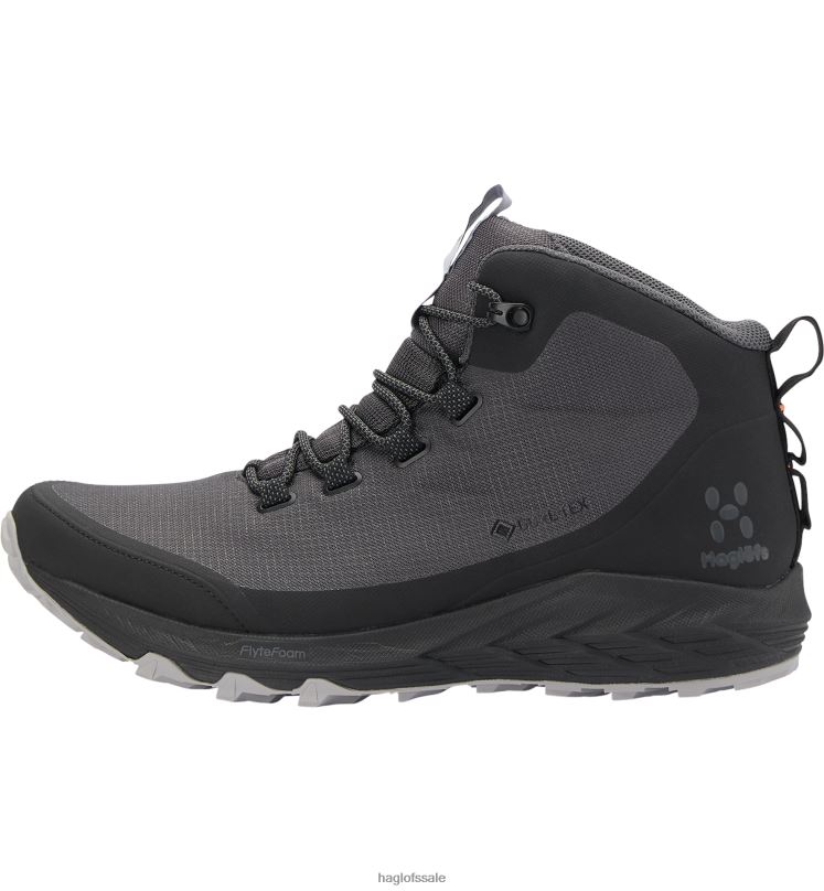 True Black Men Haglofs L.I.M FH GTX Mid Shoes ZXT0L412