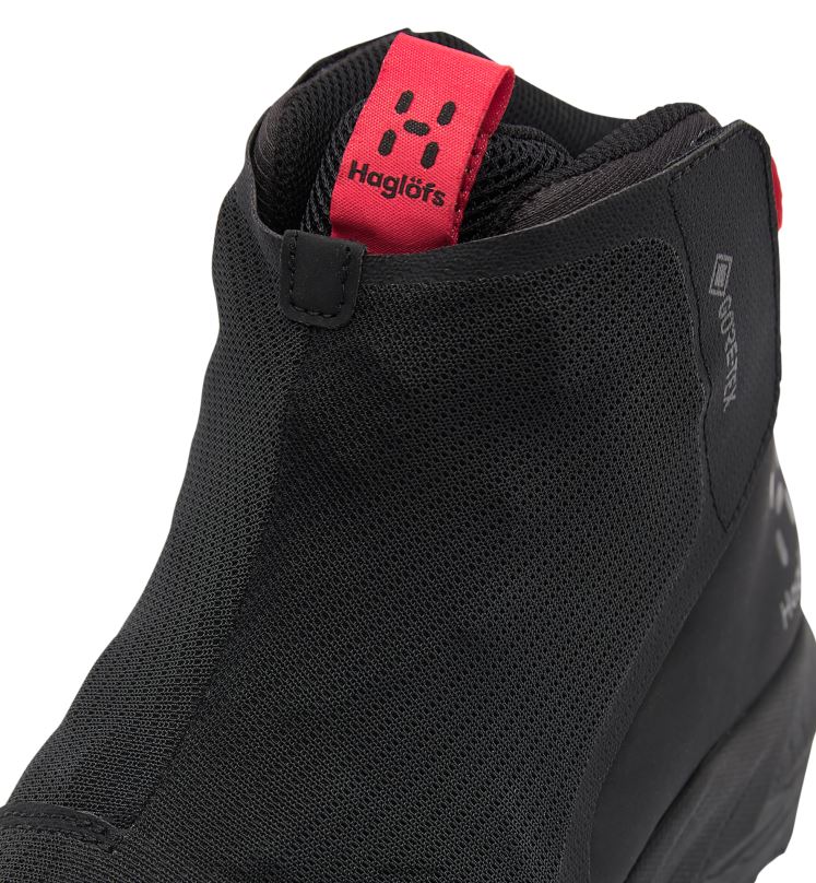 True Black Men Haglofs L.I.M ZT GTX Mid Shoes ZXT0L413