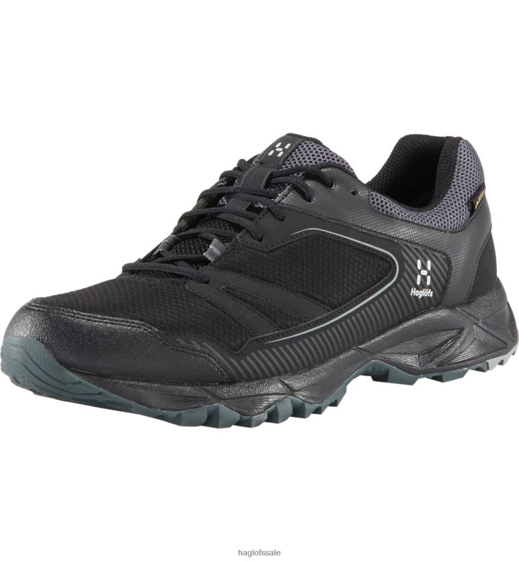 True Black Men Haglofs Trail Fuse GTX Low Shoes ZXT0L396