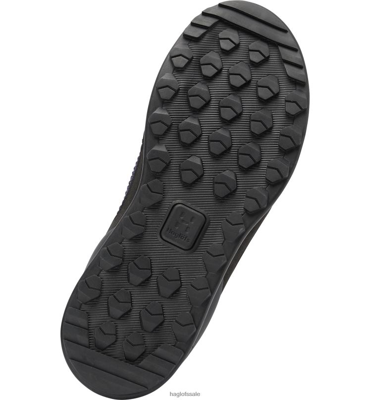 True Black/Purple Rain Men Haglofs Duality AT3 Low Shoes ZXT0L405