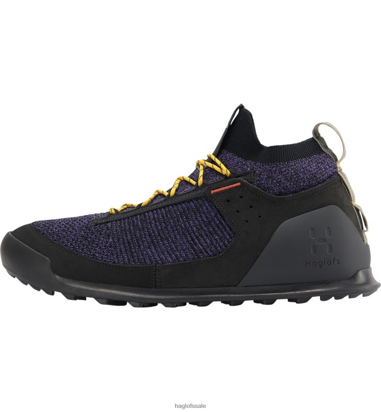 True Black/Purple Rain Men Haglofs Duality AT3 Low Shoes ZXT0L405