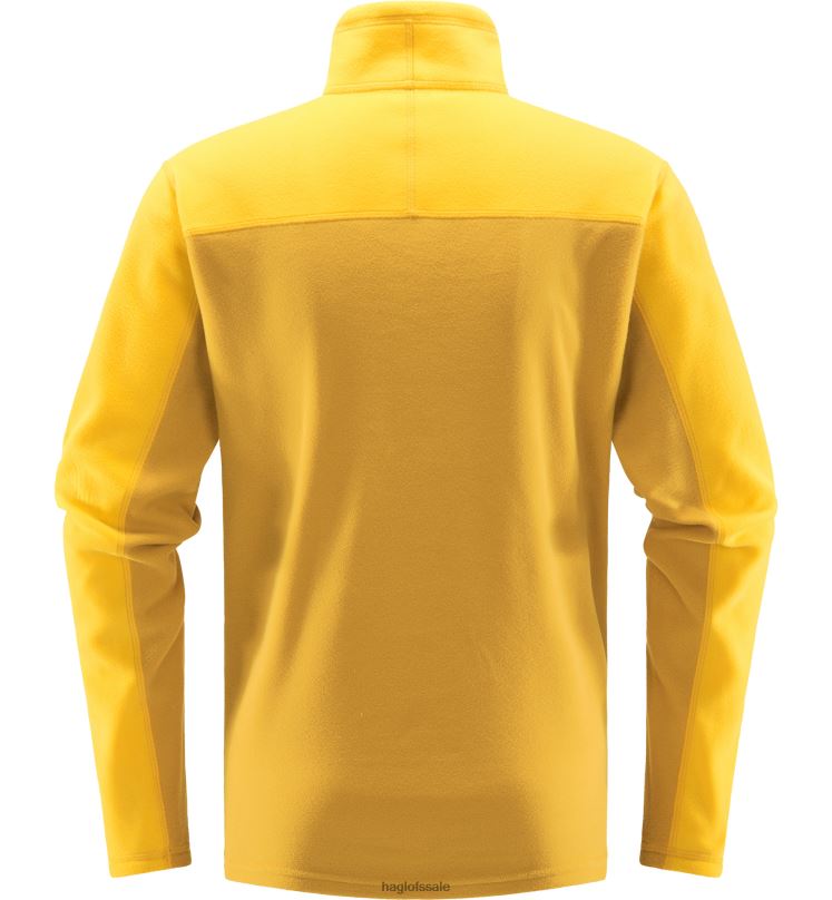 Autumn Leaves/Pumpkin Yellow Men Haglofs Buteo 1/2 Zip Tops ZXT0L244
