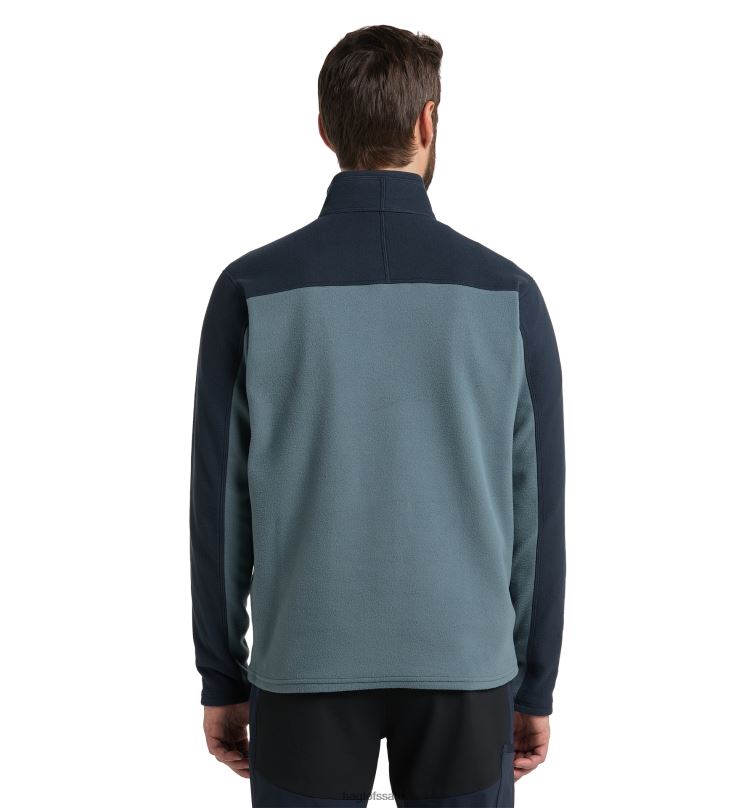 Steel Blue/Tarn Blue Men Haglofs Buteo 1/2 Zip Tops ZXT0L245