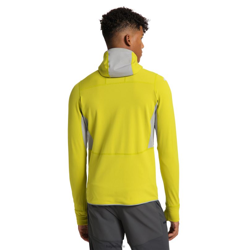 Aurora/Concrete Men Haglofs L.I.M Mid Comp Hood Tops ZXT0L231