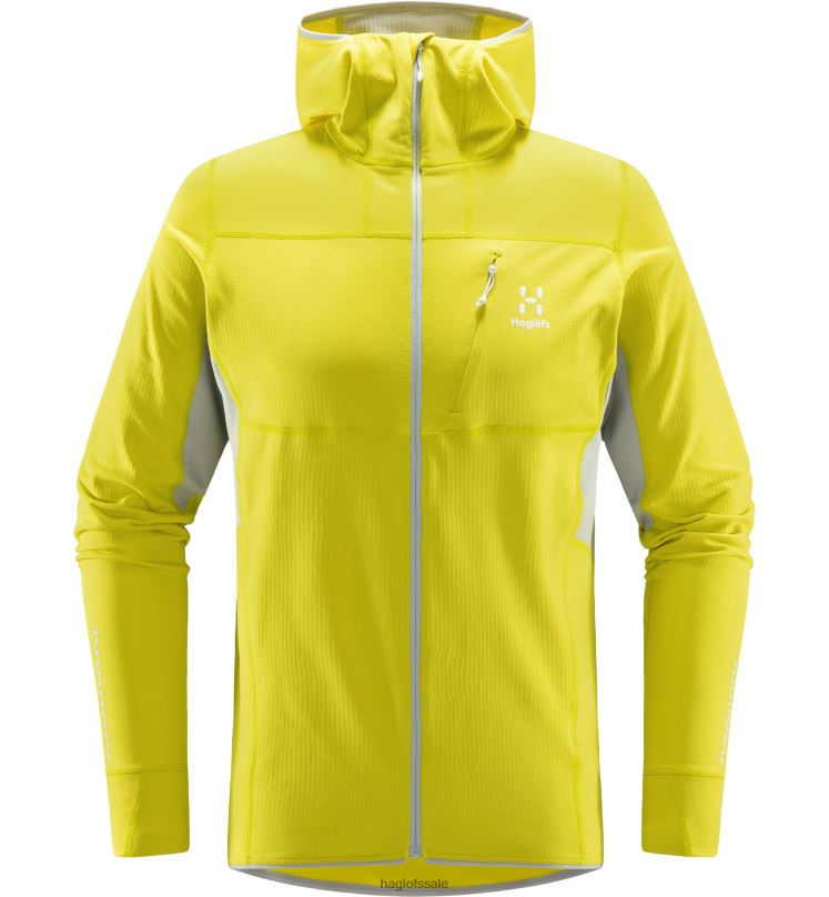 Aurora/Concrete Men Haglofs L.I.M Mid Comp Hood Tops ZXT0L231