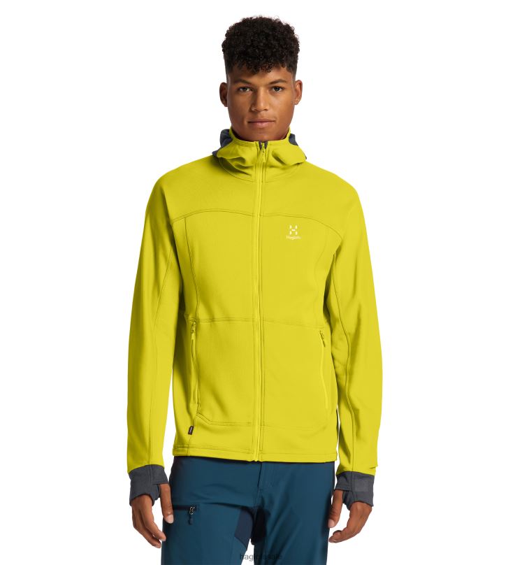 Aurora/Magnetite Men Haglofs Betula Hood Tops ZXT0L26